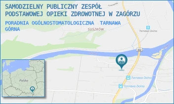 PORADNIA OGÓLNOSTOMATOLOGICZNA - SAMODZIELNY PUBLICZNY ZESPÓŁ PODSTAWOWEJ OPIEKI ZDROWOTNEJ W ZAGÓRZU - UL. TARNAWA GÓRNA 80,  TARNAWA GÓRNA