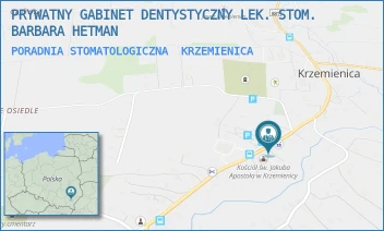 PORADNIA STOMATOLOGICZNA - PRYWATNY GABINET DENTYSTYCZNY LEK. STOM. BARBARA HETMAN - UL. KRZEMIENICA 676,  KRZEMIENICA