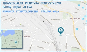 PORADNIA STOMATOLOGICZNA - INDYWIDUALNA PRAKTYKA DENTYSTYCZNA  BARAN-DĄBAL ALINA - UL. JAROSŁAWA DĄBROWSKIEGO 3,  STALOWA WOLA