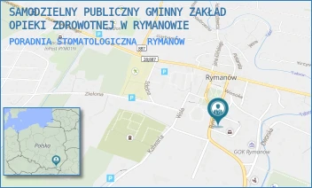 PORADNIA STOMATOLOGICZNA - SAMODZIELNY PUBLICZNY GMINNY ZAKŁAD OPIEKI ZDROWOTNEJ W RYMANOWIE - UL. PIŁSUDSKIEGO 2,  RYMANÓW