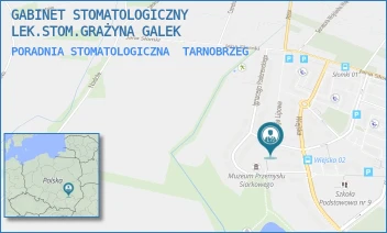 PORADNIA STOMATOLOGICZNA - GABINET STOMATOLOGICZNY LEK.STOM.GRAŻYNA GALEK - UL. ZYGMUNTA SZEWERY 9,  TARNOBRZEG