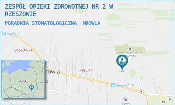 PORADNIA STOMATOLOGICZNA - ZESPÓŁ OPIEKI ZDROWOTNEJ NR 2 W RZESZOWIE - UL. - 83,  MROWLA