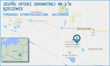 PORADNIA STOMATOLOGICZNA - ZESPÓŁ OPIEKI ZDROWOTNEJ NR 2 W RZESZOWIE - UL. - 662,  ZACZERNIE