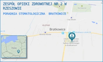 PORADNIA STOMATOLOGICZNA - ZESPÓŁ OPIEKI ZDROWOTNEJ NR 2 W RZESZOWIE - UL. - 394A,  BRATKOWICE