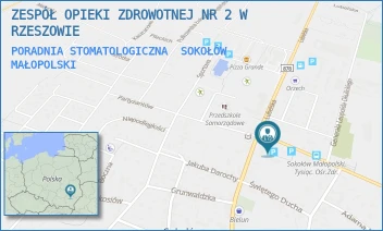 PORADNIA STOMATOLOGICZNA - ZESPÓŁ OPIEKI ZDROWOTNEJ NR 2 W RZESZOWIE - UL. TYSIĄCLECIA 4,  SOKOŁÓW MAŁOPOLSKI