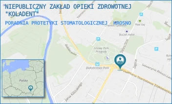 PORADNIA PROTETYKI STOMATOLOGICZNEJ - NIEPUBLICZNY ZAKŁAD OPIEKI ZDROWOTNEJ "KOLADENT" - UL. HETMANA ŻÓŁKIEWSKIEGO 1A,  KROSNO