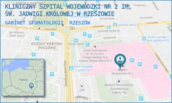 GABINET STOMATOLOGII - KLINICZNY SZPITAL WOJEWÓDZKI NR 2 IM. ŚW. JADWIGI KRÓLOWEJ W RZESZOWIE - UL. LWOWSKA 60,  RZESZÓW