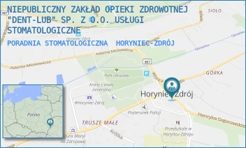 PORADNIA STOMATOLOGICZNA - NIEPUBLICZNY ZAKŁAD OPIEKI ZDROWOTNEJ "DENT-LUB" SP. Z O.O. USŁUGI STOMATOLOGICZNE - UL. AL.PRZYJAŹNI 6,  HORYNIEC-ZDRÓJ