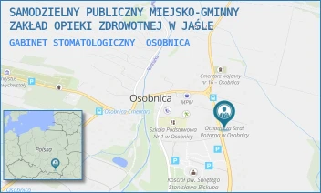 GABINET STOMATOLOGICZNY - SAMODZIELNY PUBLICZNY MIEJSKO-GMINNY ZAKŁAD OPIEKI ZDROWOTNEJ W JAŚLE - OSOBNICA 851,  OSOBNICA