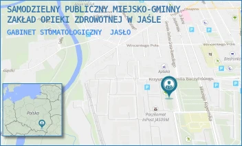 GABINET STOMATOLOGICZNY - SAMODZIELNY PUBLICZNY MIEJSKO-GMINNY ZAKŁAD OPIEKI ZDROWOTNEJ W JAŚLE - UL. KRZYSZTOFA KAMILA BACZYŃSKIEGO 27,  JASŁO