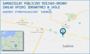 GABINET STOMATOLOGICZNY - SAMODZIELNY PUBLICZNY MIEJSKO-GMINNY ZAKŁAD OPIEKI ZDROWOTNEJ W JAŚLE - SZEBNIE 46,  SZEBNIE