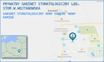 GABINET STOMATOLOGICZNY NOWY KAMIEŃ - PRYWATNY GABINET STOMATOLOGICZNY LEK. STOM.W.WOJTANOWSKA - UL. 20,  NOWY KAMIEŃ