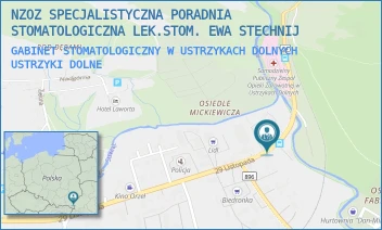 GABINET STOMATOLOGICZNY W USTRZYKACH DOLNYCH - NZOZ SPECJALISTYCZNA PORADNIA STOMATOLOGICZNA LEK.STOM. EWA STECHNIJ - UL. 29 LISTOPADA 23/2,  USTRZYKI DOLNE