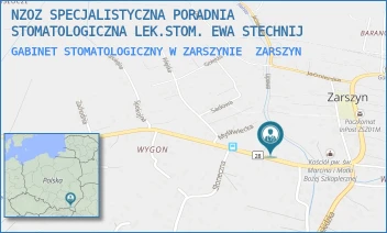 GABINET STOMATOLOGICZNY W ZARSZYNIE - NZOZ SPECJALISTYCZNA PORADNIA STOMATOLOGICZNA LEK.STOM. EWA STECHNIJ - UL. PODKARPACKA 6,  ZARSZYN