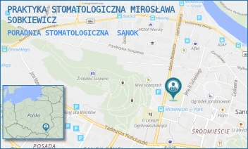 PORADNIA STOMATOLOGICZNA - PRAKTYKA STOMATOLOGICZNA MIROSŁAWA SOBKIEWICZ - UL. SOBIESKIEGO 5,  SANOK