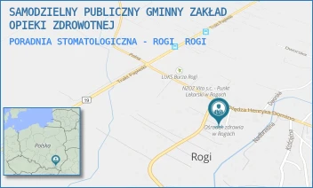 PORADNIA STOMATOLOGICZNA - ROGI - SAMODZIELNY PUBLICZNY GMINNY ZAKŁAD OPIEKI ZDROWOTNEJ - UL. KS. HENRYKA DOMINO 42,  ROGI