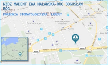 PORADNIA STOMATOLOGICZNA - NZOZ MADENT EWA MALAWSKA-RÓG BOGUSŁAW RÓG - UL. JÓZEFA PIŁSUDSKIEGO 29E,  ŁAŃCUT