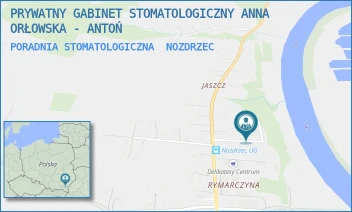 PORADNIA STOMATOLOGICZNA - PRYWATNY GABINET STOMATOLOGICZNY ANNA ORŁOWSKA - ANTOŃ - UL. NOZDRZEC 242,  NOZDRZEC