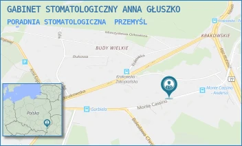 PORADNIA STOMATOLOGICZNA - GABINET STOMATOLOGICZNY ANNA GŁUSZKO - UL. MONTE CASSINO 11,  PRZEMYŚL