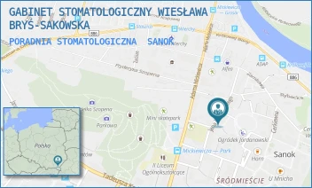 PORADNIA STOMATOLOGICZNA - GABINET STOMATOLOGICZNY WIESŁAWA BRYŚ-SAKOWSKA - UL. SOBIESKIEGO 14,  SANOK
