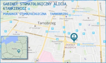 PORADNIA STOMATOLOGICZNA - GABINET STOMATOLOGICZNY ALICJA STANKIEWICZ - UL. STANISŁAWA WYSPIAŃSKIEGO 9,  TARNOBRZEG