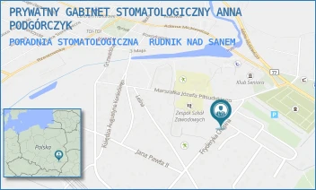 PORADNIA STOMATOLOGICZNA - PRYWATNY GABINET STOMATOLOGICZNY ANNA PODGÓRCZYK - UL. FRYDERYKA CHOPINA 14/21,  RUDNIK NAD SANEM