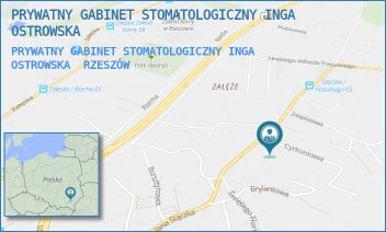 PRYWATNY GABINET STOMATOLOGICZNY INGA OSTROWSKA - PRYWATNY GABINET STOMATOLOGICZNY INGA OSTROWSKA - UL. CYRKONIOWA 2,  RZESZÓW
