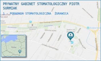 1 - PORADNIA STOMATOLOGICZNA - PRYWATNY GABINET STOMATOLOGICZNY PIOTR SURMIAK - UL. UL. MARCINA KRÓLA 3,  ŻURAWICA