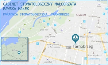PORADNIA STOMATOLOGICZNA - GABINET STOMATOLOGICZNY MAŁGORZATA RAWSKA MAŁEK - UL. STANISŁAWA JACHOWICZA 13,  TARNOBRZEG
