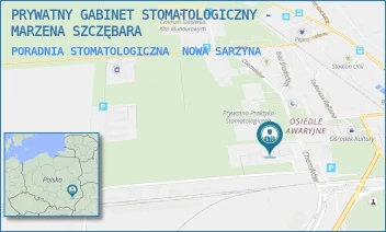 PORADNIA STOMATOLOGICZNA - PRYWATNY GABINET STOMATOLOGICZNY - MARZENA SZCZĘBARA - UL. CHEMIKÓW 3,  NOWA SARZYNA