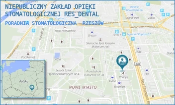 PORADNIA STOMATOLOGICZNA - NIEPUBLICZNY ZAKŁAD OPIEKI STOMATOLOGICZNEJ RES_DENTAL - AL. TADEUSZA REJTANA 32/43-44,  RZESZÓW