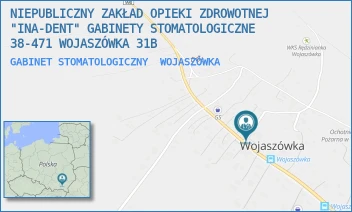 GABINET STOMATOLOGICZNY - NIEPUBLICZNY ZAKŁAD OPIEKI ZDROWOTNEJ "INA-DENT" GABINETY STOMATOLOGICZNE 38-471 WOJASZÓWKA 31B - WOJASZÓWKA 31B,  WOJASZÓWKA