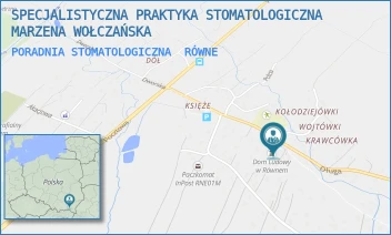 PORADNIA STOMATOLOGICZNA - SPECJALISTYCZNA PRAKTYKA STOMATOLOGICZNA MARZENA WOŁCZAŃSKA - UL. DŁUGA 18,  RÓWNE