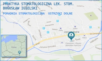 PORADNIA STOMATOLOGICZNA - PRAKTYKA STOMATOLOGICZNA LEK. STOM. BOGUSŁAW IGIELSKI - RYNEK 21,  USTRZYKI DOLNE