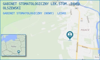 GABINET STOMATOLOGICZNY (NOWY) - GABINET STOMATOLOGICZNY LEK.STOM. PAWEŁ OLSZEWSKI - UL. KOŚCIUSZKI 25,  LESKO