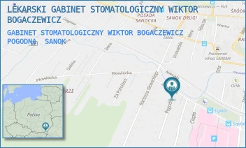 GABINET STOMATOLOGICZNY WIKTOR BOGACZEWICZ POGODNA - LEKARSKI GABINET STOMATOLOGICZNY WIKTOR BOGACZEWICZ - UL. POGODNA 1,  SANOK