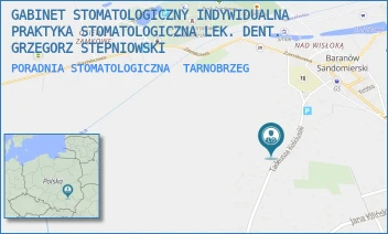 PORADNIA STOMATOLOGICZNA - GABINET STOMATOLOGICZNY INDYWIDUALNA PRAKTYKA STOMATOLOGICZNA LEK. DENT. GRZEGORZ STEPNIOWSKI - UL. TADEUSZA KOŚCIUSZKI 24,  TARNOBRZEG