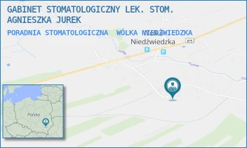 PORADNIA STOMATOLOGICZNA - GABINET STOMATOLOGICZNY LEK. STOM. AGNIESZKA JUREK - UL. WÓLKA NIEDŹWIEDZKA 158,  WÓLKA NIEDŹWIEDZKA