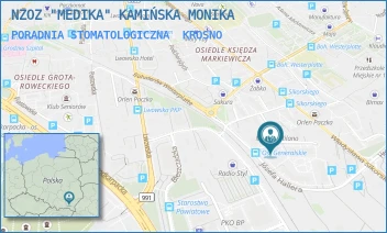 PORADNIA STOMATOLOGICZNA - NZOZ "MEDIKA" KAMIŃSKA MONIKA - UL. GEN. JÓZEFA HALLERA 6/2,  KROSNO