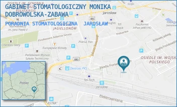 PORADNIA STOMATOLOGICZNA - GABINET STOMATOLOGICZNY MONIKA DOBROWOLSKA-ZABAWA - UL. JÓZEFA PONIATOWSKIEGO 53,  JAROSŁAW