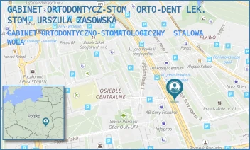 GABINET ORTODONTYCZNO-STOMATOLOGICZNY - GABINET ORTODONTYCZ-STOM. ORTO-DENT LEK. STOM. URSZULA ZASOWSKA - UL. AL.JANA PAWŁA II 2G, STALOWA WOLA
