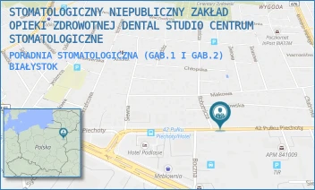 PORADNIA STOMATOLOGICZNA (GAB.1 I GAB.2) - STOMATOLOGICZNY NIEPUBLICZNY ZAKŁAD OPIEKI ZDROWOTNEJ DENTAL STUDIO CENTRUM STOMATOLOGICZNE - 42 PUŁKU PIECHOTY 35/3,  BIAŁYSTOK