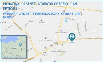 PRYWATNY GABINET STOMATOLOGICZNY KRYŃSKI JAN - PRYWATNY GABINET STOMATOLOGICZNY JAN KRYŃSKI - PIŁSUDSKIEGO 8,  BRAŃSK