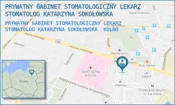 PRYWATNY GABINET STOMATOLOGICZNY LEKARZ STOMATOLOG KATARZYNA SOKOŁOWSKA - PRYWATNY GABINET STOMATOLOGICZNY LEKARZ STOMATOLOG KATARZYNA SOKOŁOWSKA - WOJSKA POLSKIEGO 67A,  KOLNO