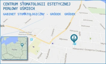 GABINET STOMATOLOGICZNY - GRÓDEK - CENTRUM STOMATOLOGII ESTETYCZNEJ PERŁOWY UŚMIECH - MŁYNOWA 10/3,  GRÓDEK