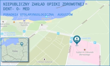 PORADNIA OTOLARYNGOLOGICZNA - NIEPUBLICZNY ZAKŁAD OPIEKI ZDROWOTNEJ  DENT- O- MED - SZPITALNA 12,  AUGUSTÓW