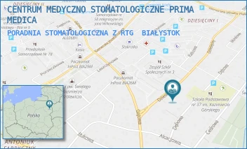 PORADNIA STOMATOLOGICZNA Z RTG - CENTRUM MEDYCZNO STOMATOLOGICZNE PRIMA MEDICA - DZIESIĘCINY 12,  BIAŁYSTOK