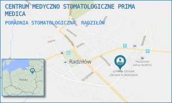 PORADNIA STOMATOLOGICZNA - CENTRUM MEDYCZNO STOMATOLOGICZNE PRIMA MEDICA - GUMIENNA 14,  RADZIŁÓW