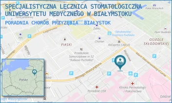 PORADNIA CHORÓB PRZYZĘBIA - SPECJALISTYCZNA LECZNICA STOMATOLOGICZNA UNIWERSYTETU MEDYCZNEGO W BIAŁYMSTOKU - WASZYNGTONA 13,  BIAŁYSTOK