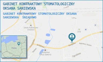 GABINET KONTRAKTOWY STOMATOLOGICZNY OKSANA SANIEWSKA - GABINET KONTRAKTOWY STOMATOLOGICZNY OKSANA SANIEWSKA - KOLEJOWA 13,  ŚNIADOWO
